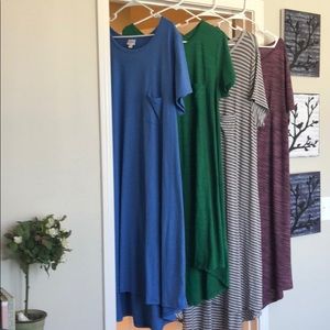 4 LuLaRoe Plus size Carly Dresses